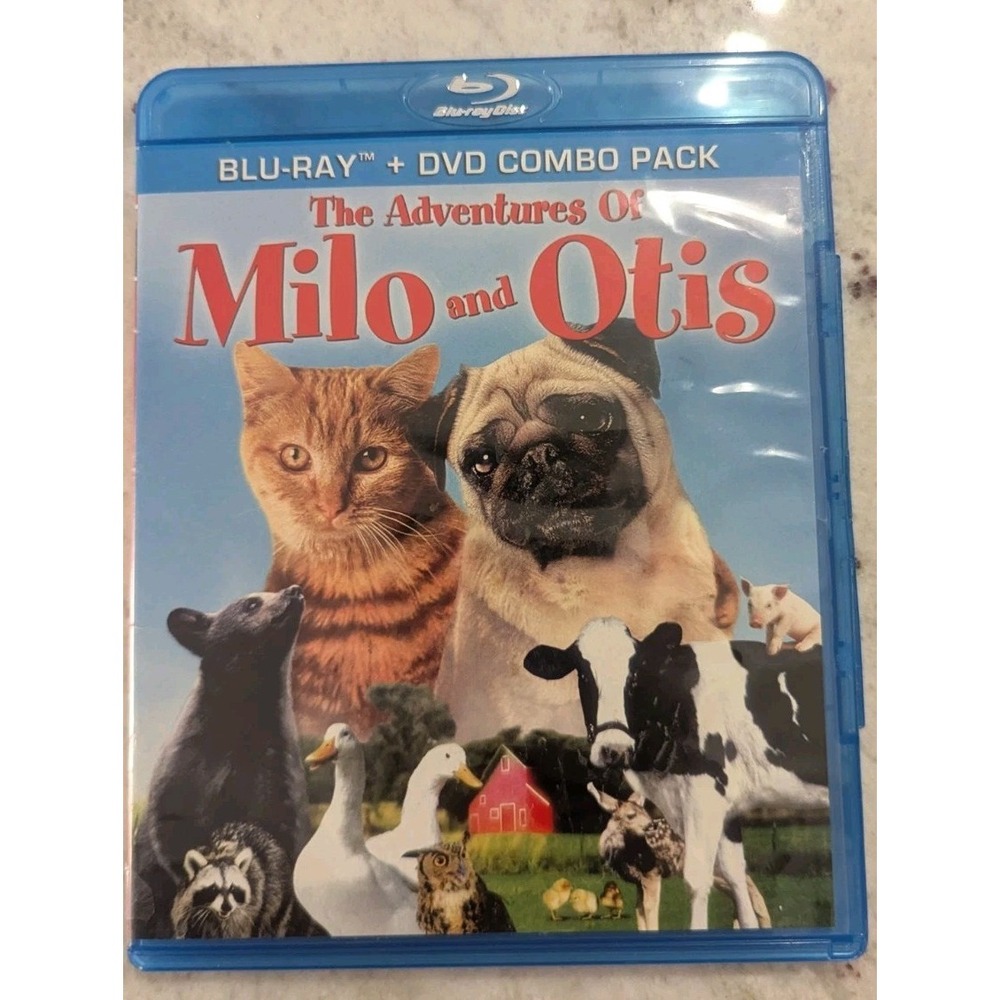 RARE The Adventures of Milo and Otis (Blu-ray + DVD, 2011) OOP
